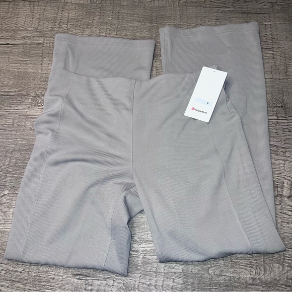 NWT Lululemon Brushed Softstreme Ribbed Zip Flared Pant 32.5" size 14 RVSN - Picture 6 of 7